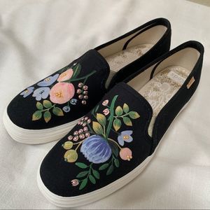 Keds Navy Floral Canvas Sneakers